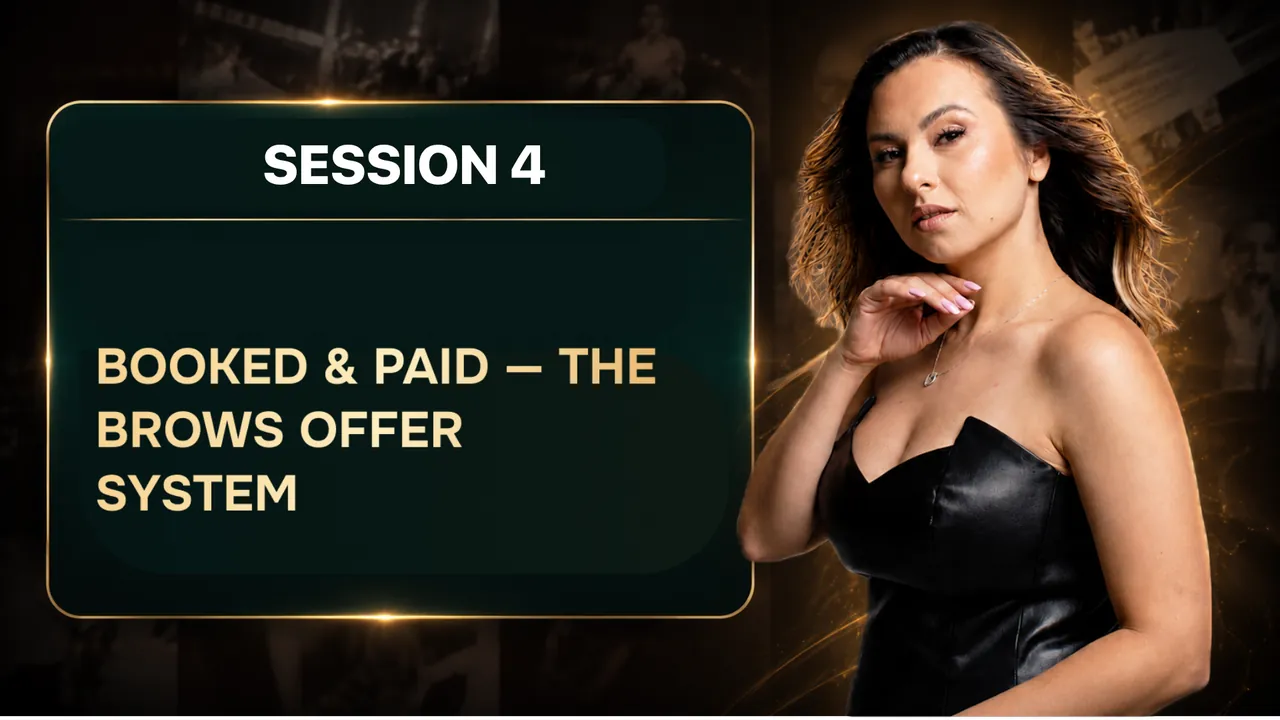 Session 4 — Booked & Paid: The Brows Offer System